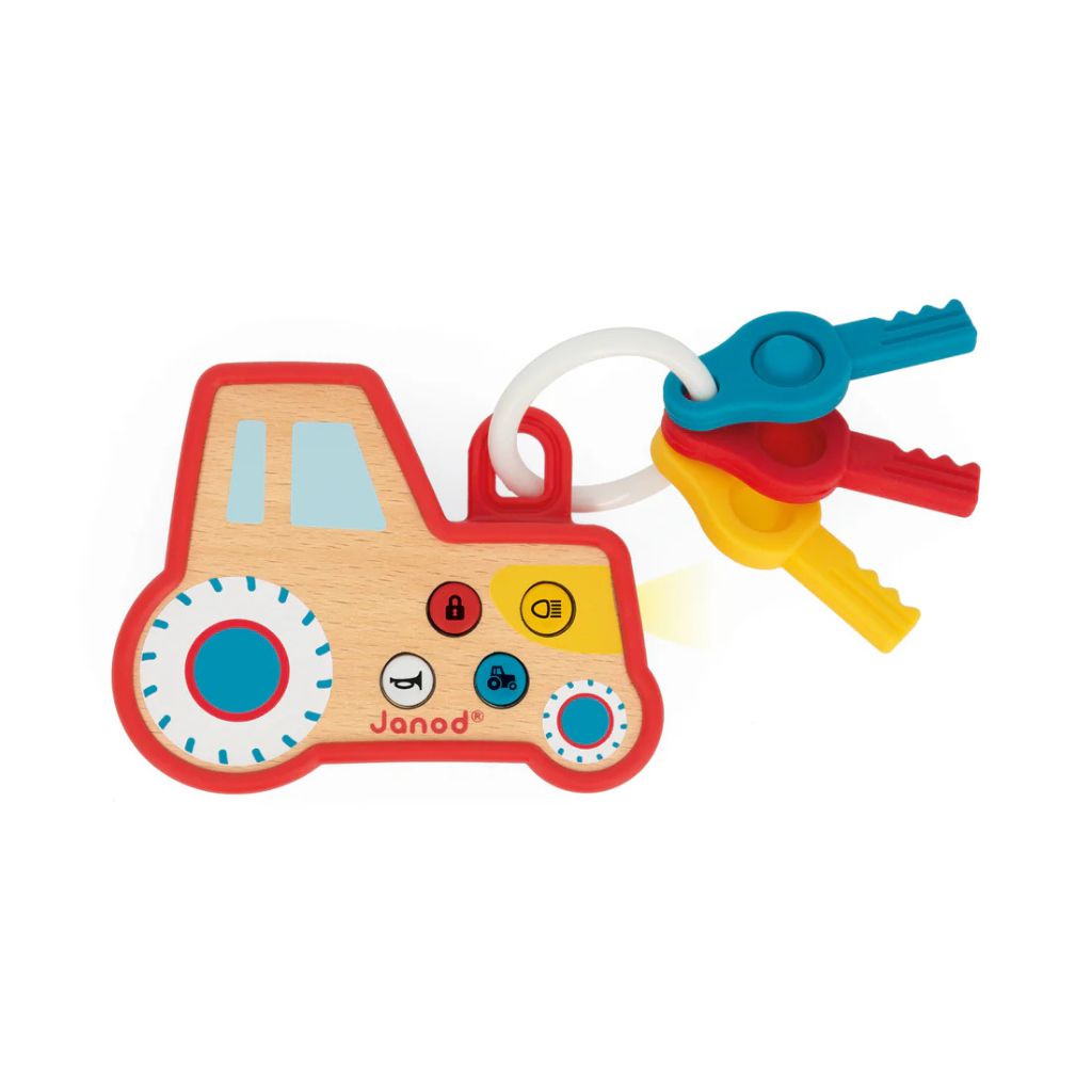 Janod Tractor Key Ring - the Farm
