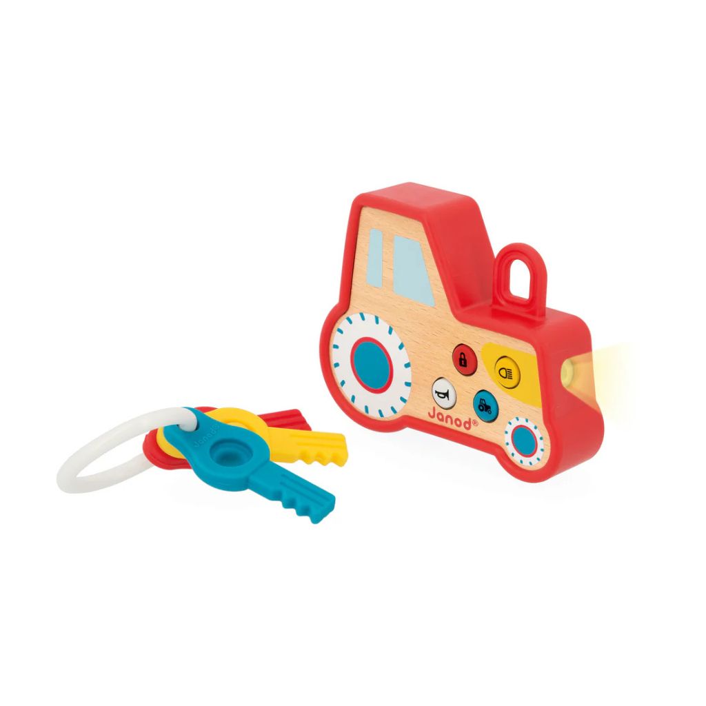 Janod Tractor Key Ring - the Farm