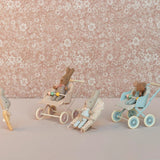 Maileg Stroller, Baby Mouse - Blue