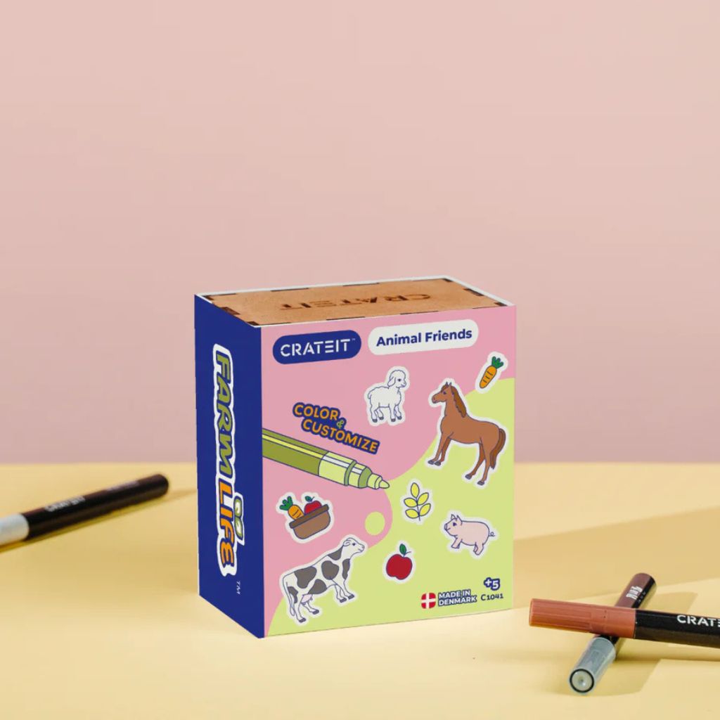 Crateit The Farm Wooden Toy - Farm Animals