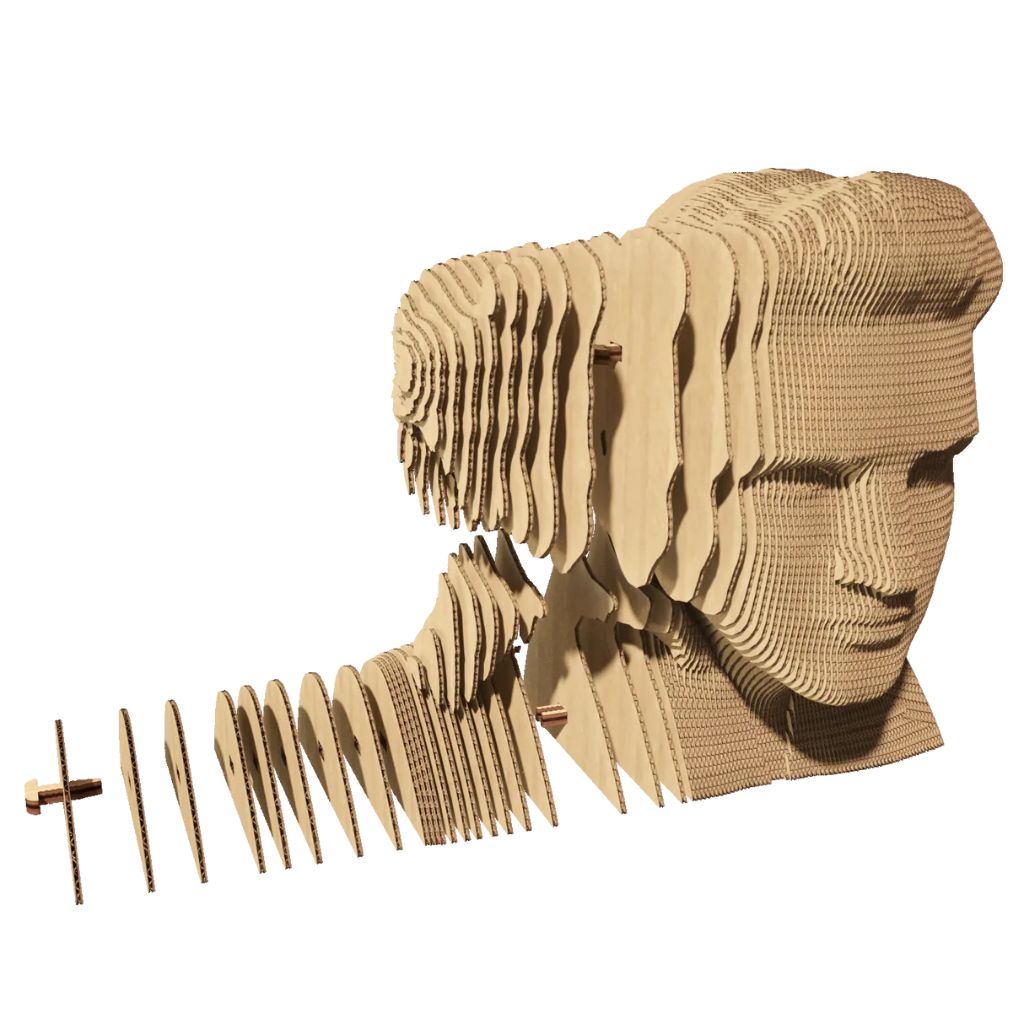 3D Cardboard Sculpture Puzzle - Elvis Presley