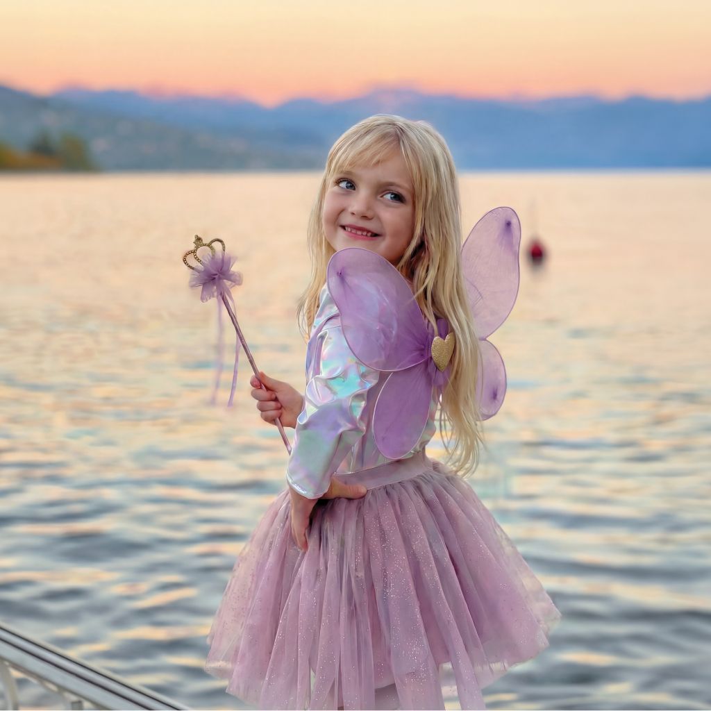 Royal Fairy Princess Skirt Set, Size 4-6, Purple