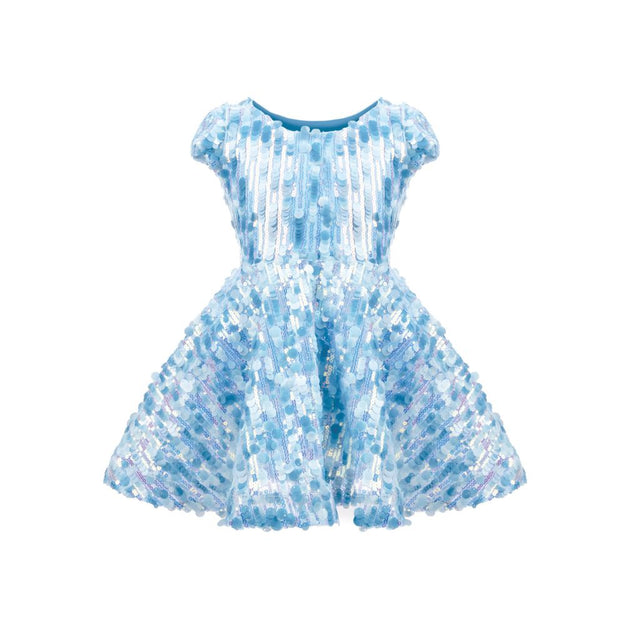 Great pretenders Sequins Concert Queen Dress, Blue, Size 3-4
