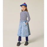 The Campamento Blue Stripes Turtle Neck Tshirt