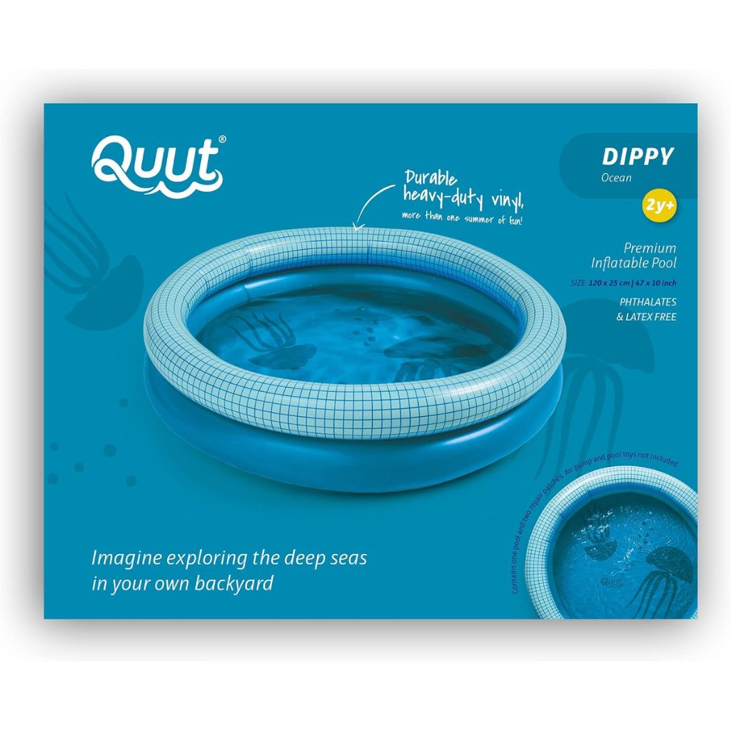 Quut Dippy Inflatable Pool 120cm , Ocean