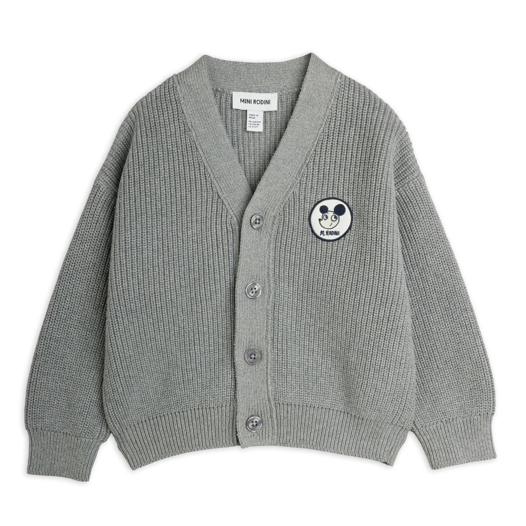 Mini Rodini Ritzratz Patch Knitted Cardigan