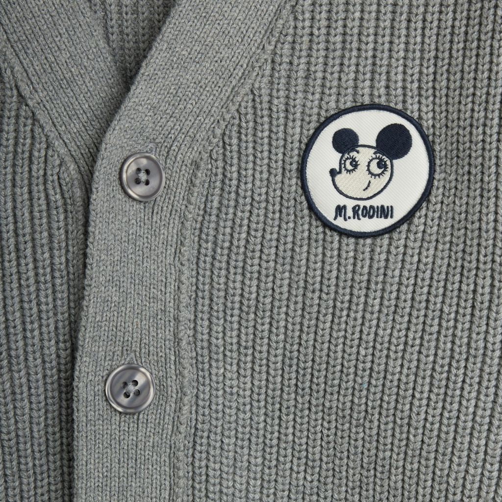 Mini Rodini Ritzratz Patch Knitted Cardigan
