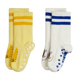 Mini Rodini Velvet Worm 2-Pack Anti-Slip Socks