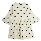Mini Rodini Dots Dog Trumpet Sleeve Dress