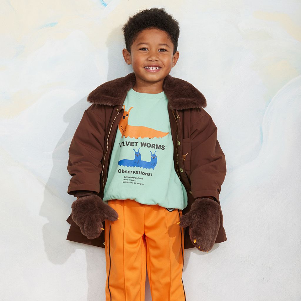 Mini Rodini Velvet Worms Observations Sp Sweatshirt