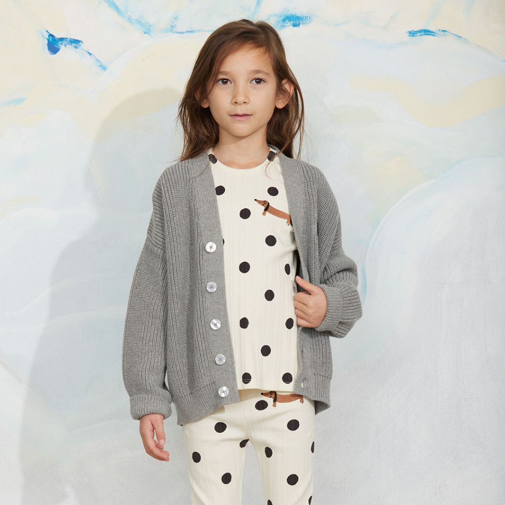 Mini Rodini Dots Dog Flared Trousers