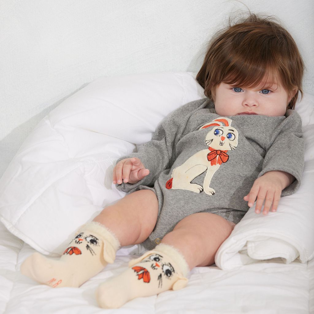 Mini Rodini Rabbit 1-Pack Ear Socks