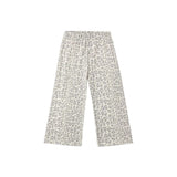 Rylee + Cru Wide Leg Sweatpant Blue Leopard