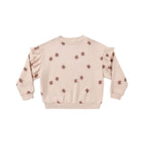 Rylee + Cru Ruffle Sweatshirt Clay Stars