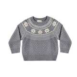 Rylee + Cru Fair Isle Sweater Slate