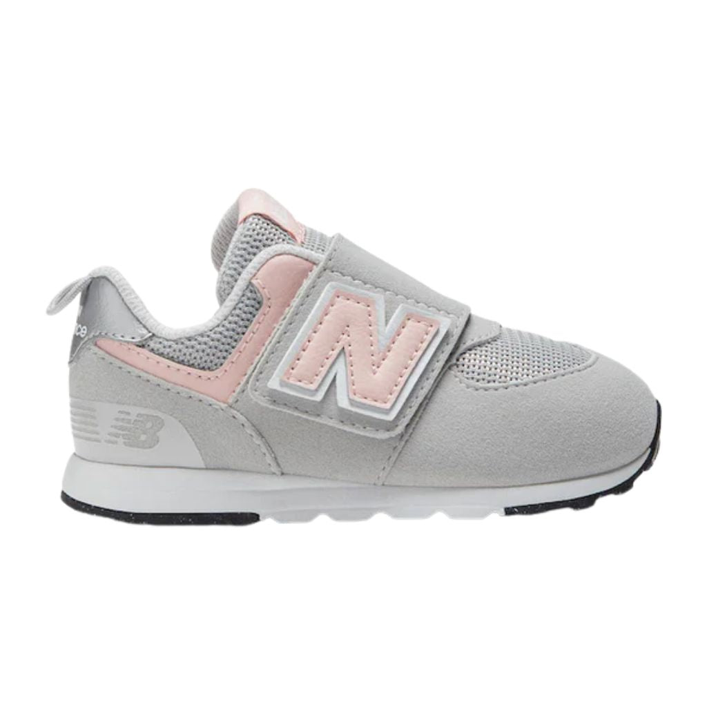 New Balance 574 NEW-B Hook & Loop Rain Cloud / Pink Haze