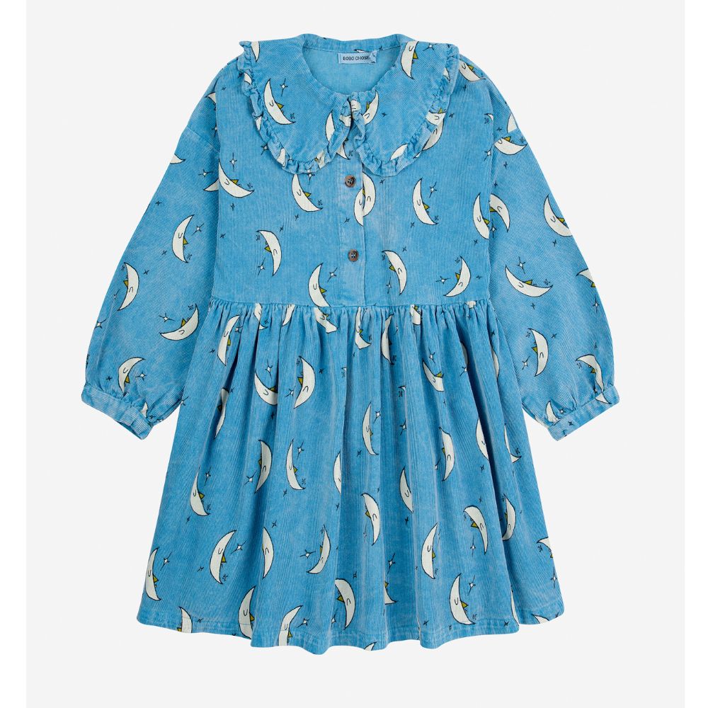 Bobo Choses Beneath the Moon all over Raglan Sleeve Woven Dress