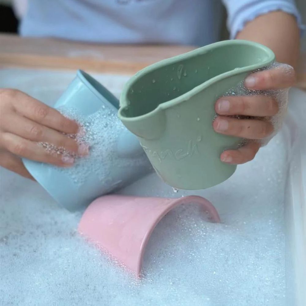Scrunch Mini Bucket Bath Set, set of 3