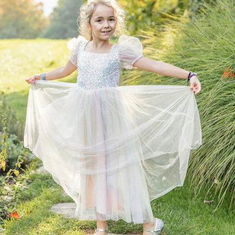 Rainbow Sherbet Sparkle Dress, Size 7-8