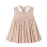 Rylee + Cru Collared Babydoll Dress Cherry Check