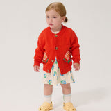 Bobo Choses Baby Pixel Daisy cardigan