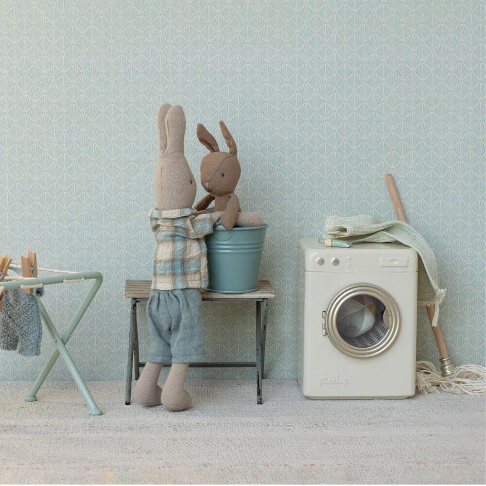 Maileg Bucket and Mop - Light Blue