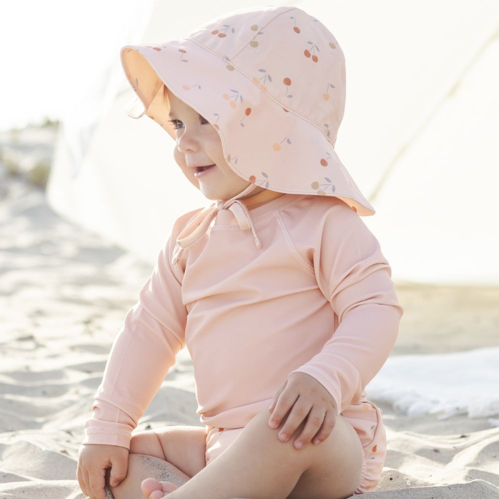 Quincy Mae Girls Rashguard Blush
