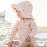 Quincy Mae Girls Rashguard Blush