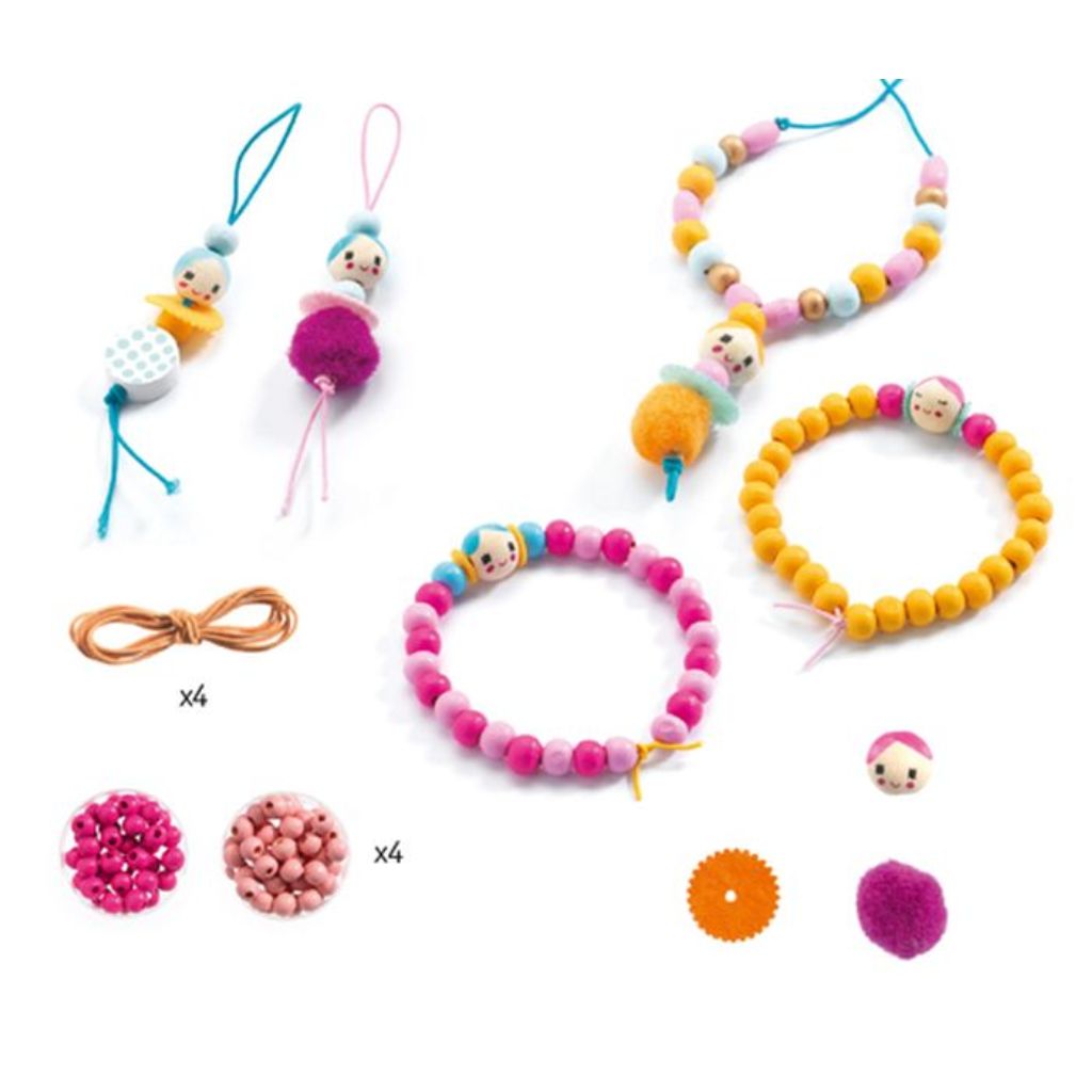 Djeco Beads - Pearl and figurines