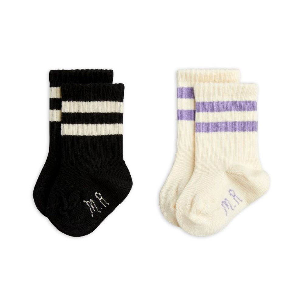 Mini Rodini Stripe 2-pack baby Sock