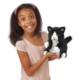 Hand Puppet - Tuxedo Kitten