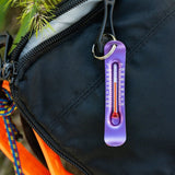 Brrr-ometer - Snowsport Zipperpull Thermometer - Purple