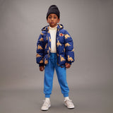 Mini Rodini Dinos aop Hooded Puffer