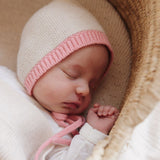 Hvid Bonnet Dolly Cream\Bubblegum