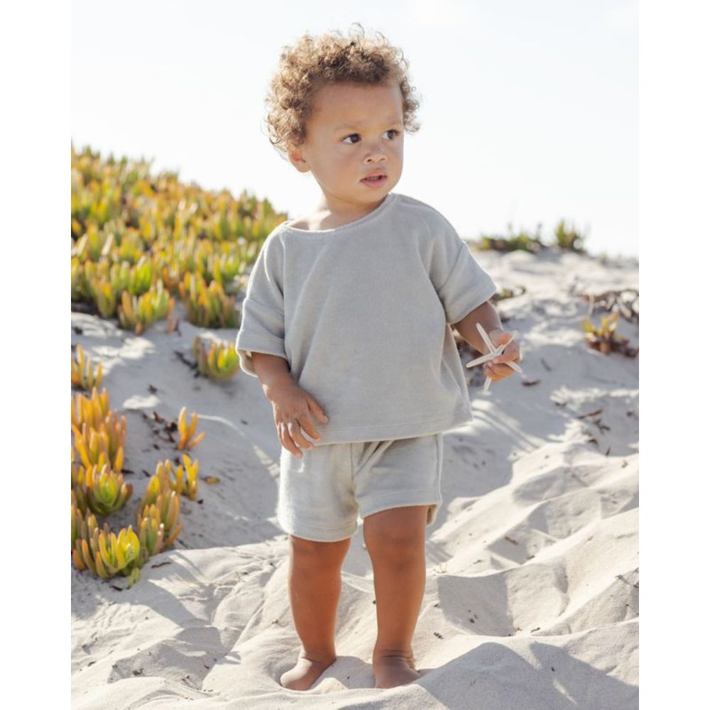 Quincy Mae Terry Tee and Short Set Sage