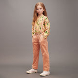 Mini Rodini Clover emb Corduroy Suspender Trousers