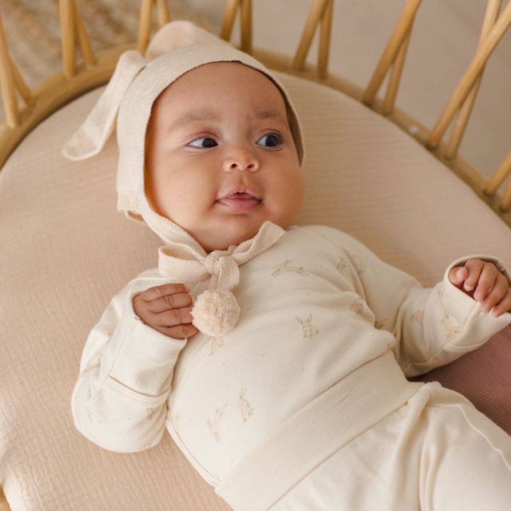 Quincy Mae Bunny Knit Bonnet E
