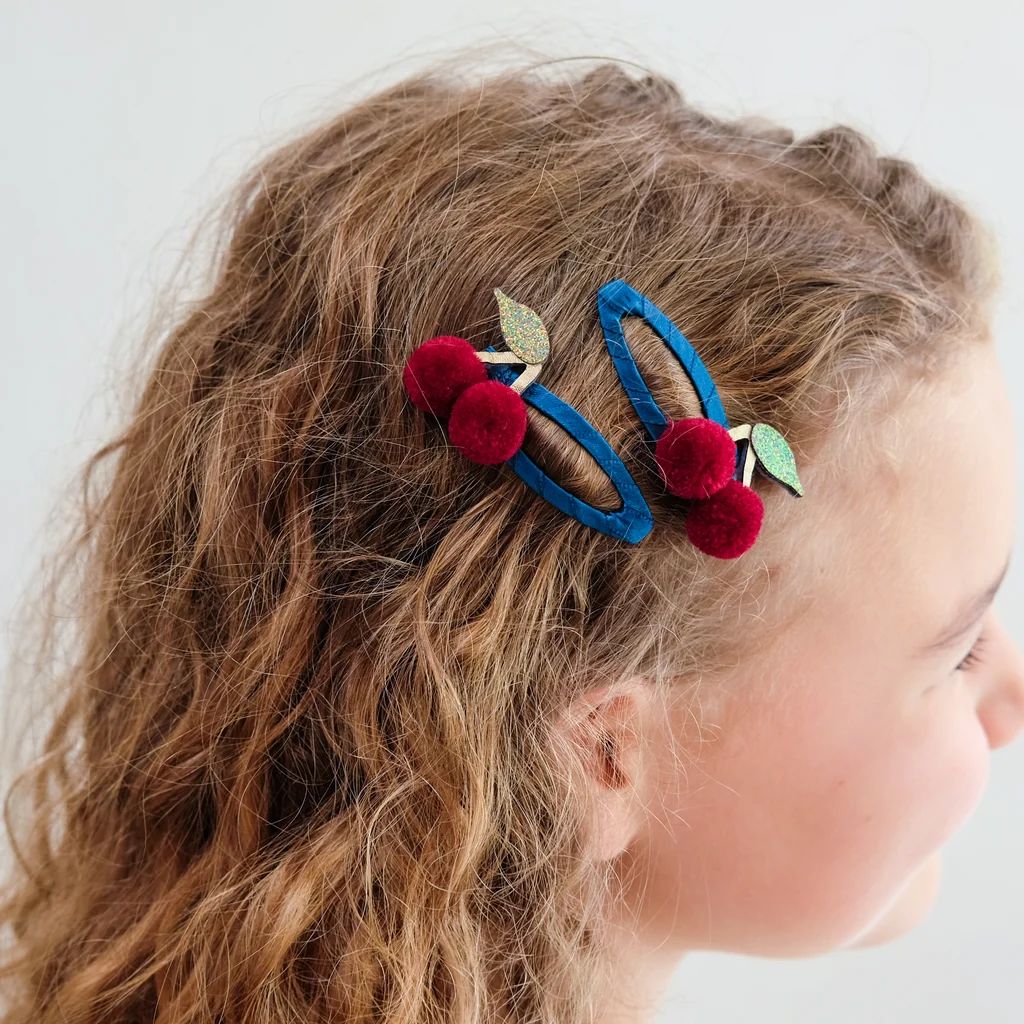Mimi & Lula - Pom Pom Cherries Hair Clips