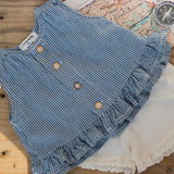 1 + in the Family ALCUDIA Denim Button Top