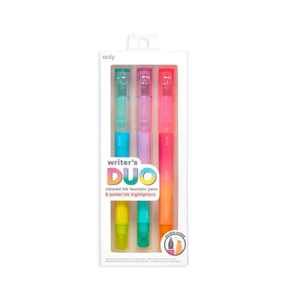 Writer's Duo 2 in 1 Fountain Pens Highlighters