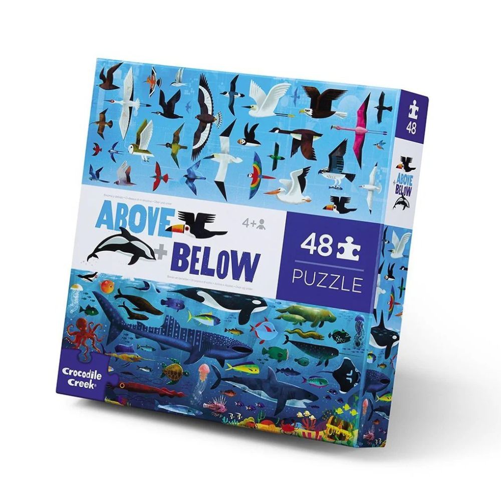 Crocodile Creek Above & Below 48 Piece Puzzle - Sea and Sky