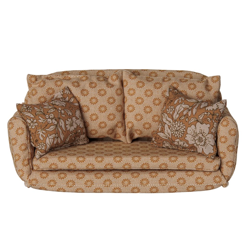 Maileg Sofa bed, Mouse, Large - Ocher