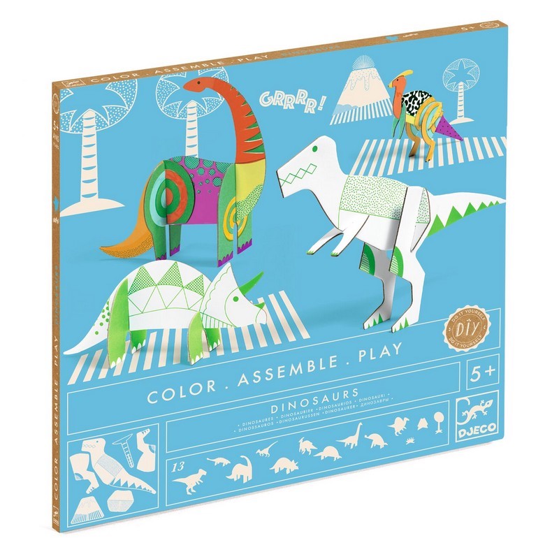 Djeco Colour Assemble Play- Dinosaurs