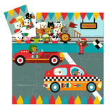 Djeco Silhouette Puzzle - The Racing Car 16pcs