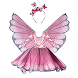 Butterfly Twirl Dress with Wings, Pink, Size 5-6