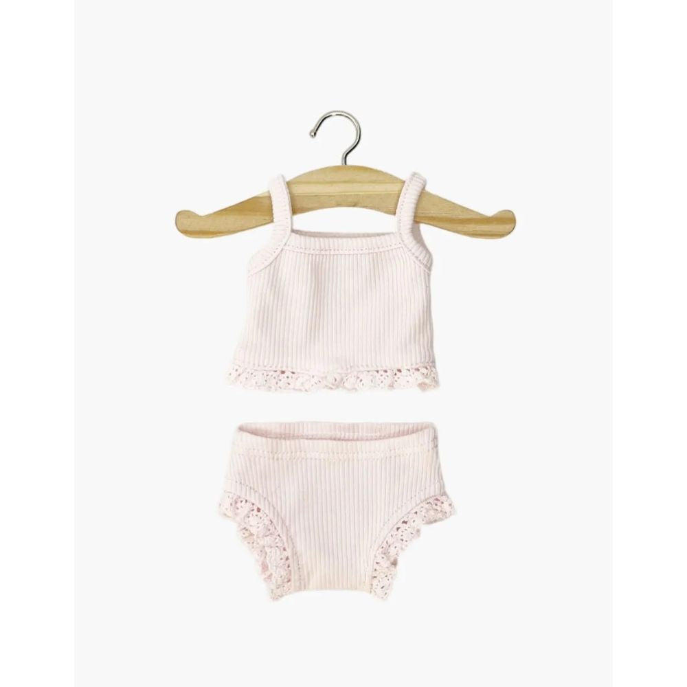 Minikane Clothing for Gordis Dolls 34cm - Easter Little Undies – pink ribbed knit