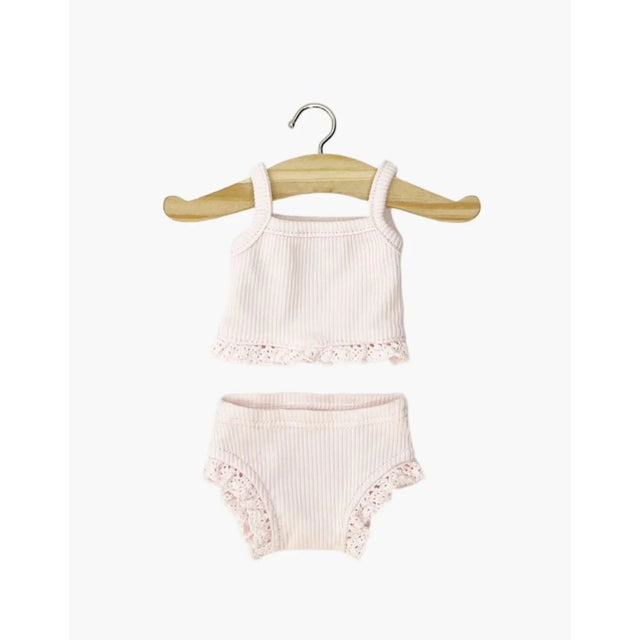 Minikane Clothing for Gordis Dolls 34cm - Easter Little Undies – pink ribbed knit