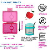 Yumbox Snack Size 3 Compartment  Glitter - Princess Purple