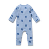 Wilson & Frenchy Bear Hugs Organic Waffle Zipsuit