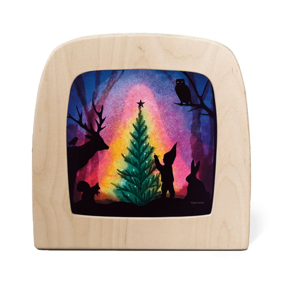 Silhouette Only - Vogel Geluk - Christmas Tree Silhouette - Toverlux Lamp